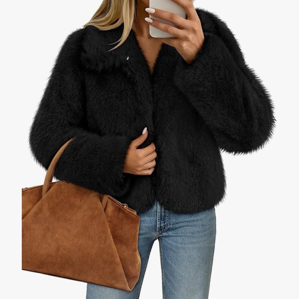 Women's Black Teddy Jacket